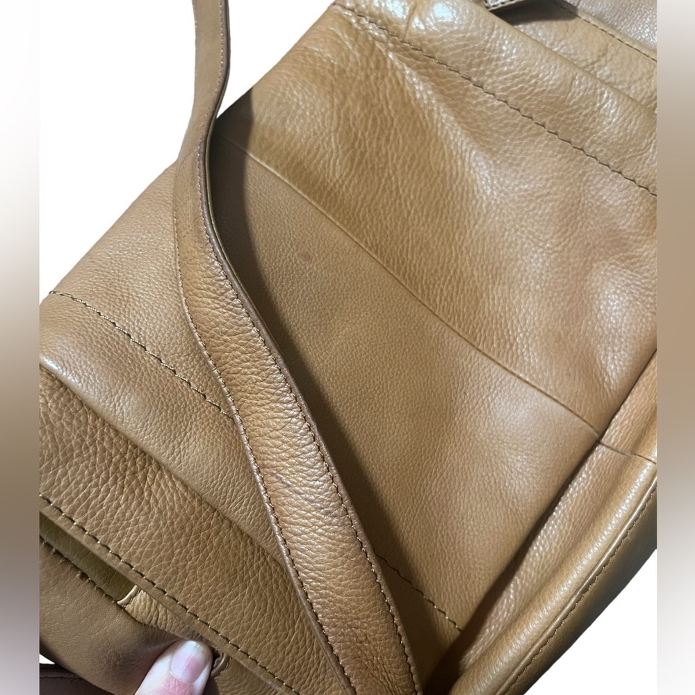 Vintage Rolfs Genuine Leather Brown Shoulder Bag Handbag - Picture 4 of 9